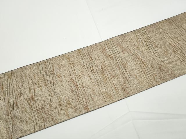 平和屋着物●八寸名古屋帯　変わり市松文様　正絹　逸品　CABE0137hy