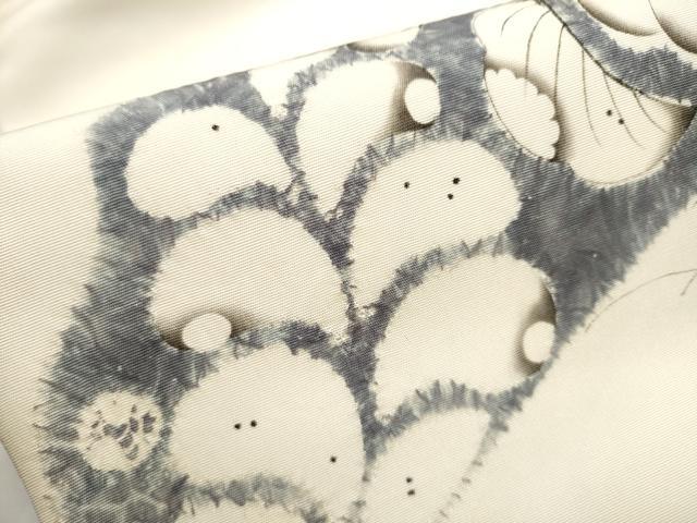 平和屋着物●日本工芸会正会員　絞りの小倉　辻が花の建亮　小倉建亮　塩瀬　九寸名古屋帯　金彩　正絹　逸品　CABE0144hy