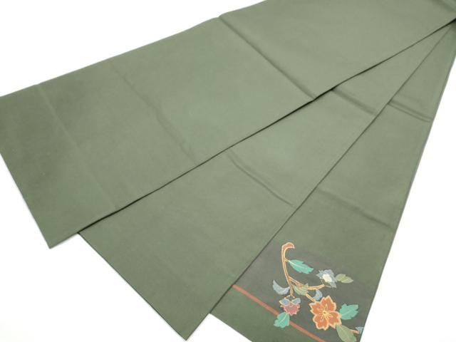 平和屋着物●太鼓柄袋帯　すくい織　更紗花唐草文　正絹　逸品　CABE0151hy