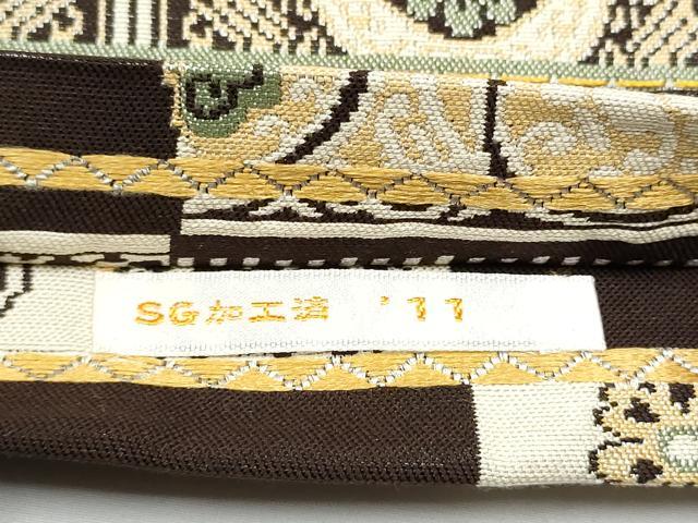平和屋着物●丸帯　横段花文　ほていやオリジナル　正絹　逸品　CABE0181hy