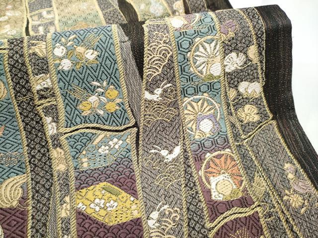 平和屋着物●全通全景柄袋帯　作家物　一図全通網羅錦　ますいわ屋扱い　正絹　逸品　CABE0210hy