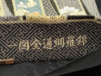 平和屋着物●全通全景柄袋帯　作家物　一図全通網羅錦　ますいわ屋扱い　正絹　逸品　CABE0210hy