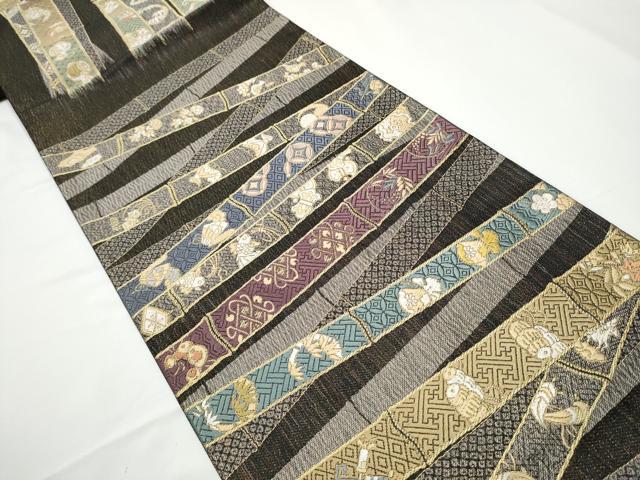 平和屋着物●全通全景柄袋帯　作家物　一図全通網羅錦　ますいわ屋扱い　正絹　逸品　CABE0210hy