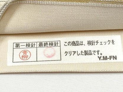 平和屋着物●六通柄袋帯　モール　綴れ　霞文　正絹　逸品　CABE0211hy