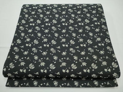 平和屋着物●六通柄袋帯　ふくら雀　舞葉文　黒地　正絹　逸品　CABE0214hy