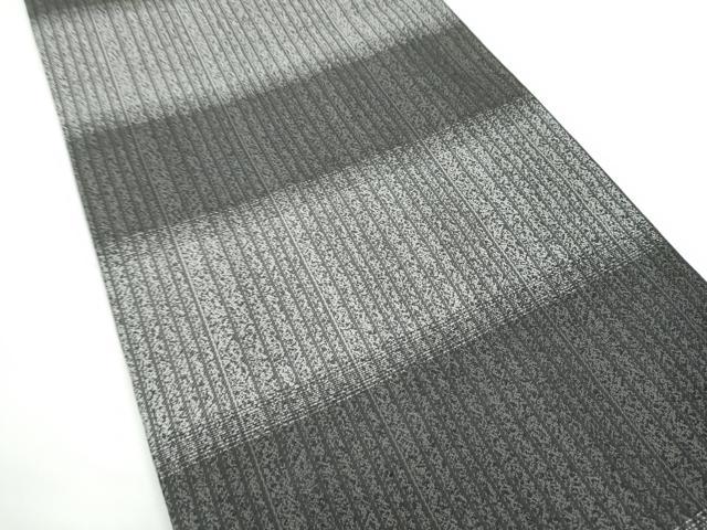 平和屋着物●太鼓柄袋帯　切嵌　市松文字文　黒地　さが美扱い　正絹　逸品　CABE0239hy