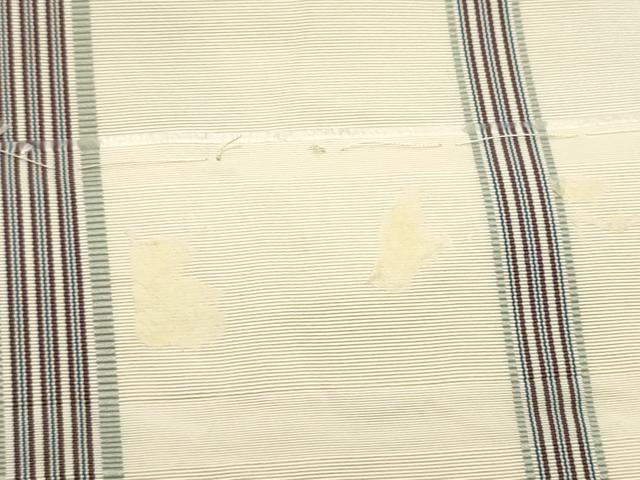 平和屋着物●本場筑前博多織 八寸名古屋帯 笹梅文 正絹 逸品 CABE0275hy