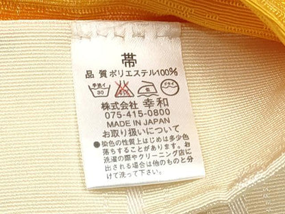 平和屋着物●両面　半幅帯　舞桜文　キャラクター　CABE0310hy