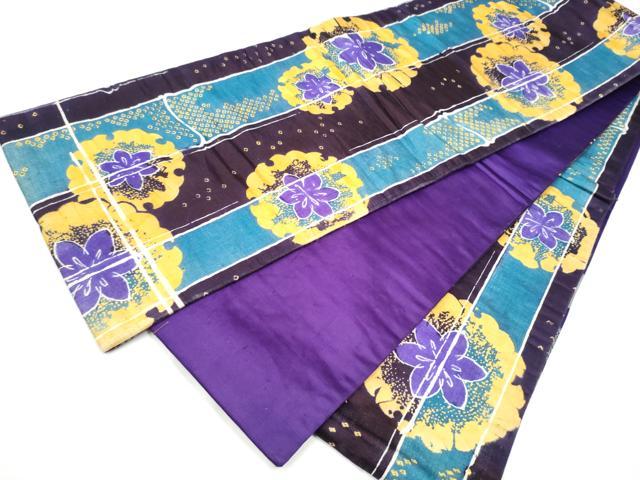 平和屋着物●アンティーク　大正ロマン　全通柄　京袋帯　雪輪花文　正絹　逸品　CABE0329hy