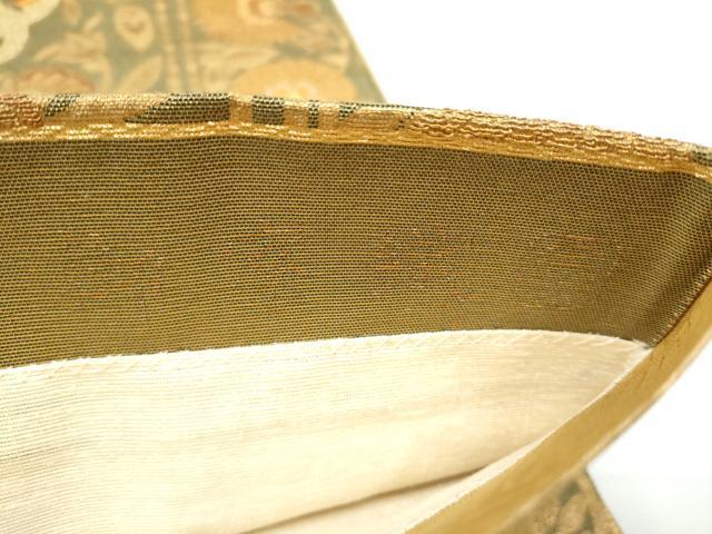 平和屋着物●紋屋井関　御寮織　六通柄袋帯　ペルシャ菱華紋　本金　冊子・証紙付き　正絹　逸品　CABE0334hy