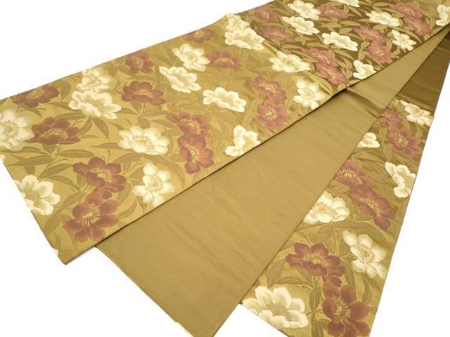 平和屋着物●こむさでもーど・COMME CA DU MODE　六通柄袋帯　枝花文　正絹　逸品　CABE0335hy