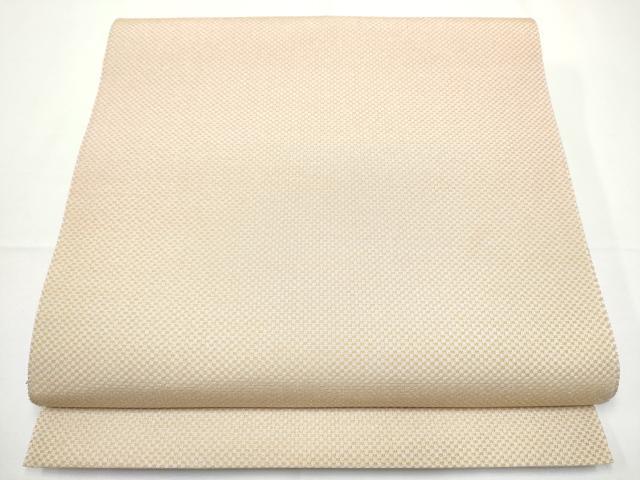 平和屋着物●本場筑前博多織　八寸名古屋帯　霞文　金糸　正絹　逸品　CABE0369hy
