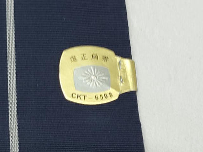 平和屋着物●男性　本場筑前博多織　角帯　献上　正絹　逸品　CABE0388hy