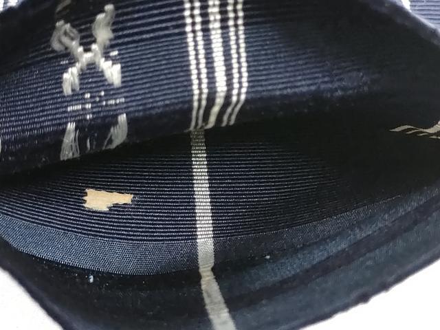 平和屋着物●男性　本場筑前博多織　角帯　献上　正絹　逸品　CABE0396hy