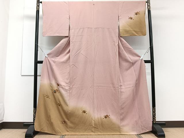 平和屋着物■訪問着　螺鈿　鼓文　金彩　正絹　逸品　CABE0406xi
