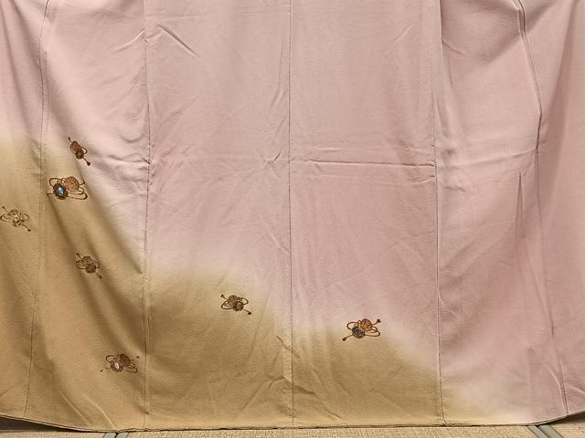 平和屋着物■訪問着　螺鈿　鼓文　金彩　正絹　逸品　CABE0406xi