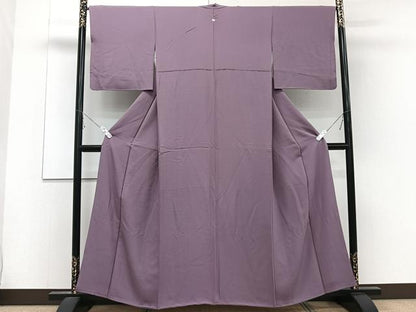 平和屋着物■上質な色無地　滅紫色　ますいわ屋扱い　正絹　逸品　CABE0433xi