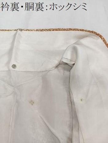 平和屋着物■訪問着　枝花文　たたき染め　鬼しぼ縮緬　正絹　逸品　CABE0451xi
