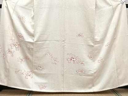 平和屋着物■訪問着　舞花文　地紋お越し　正絹　逸品　CABE0454xi