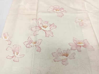 平和屋着物■訪問着　舞花文　地紋お越し　正絹　逸品　CABE0454xi