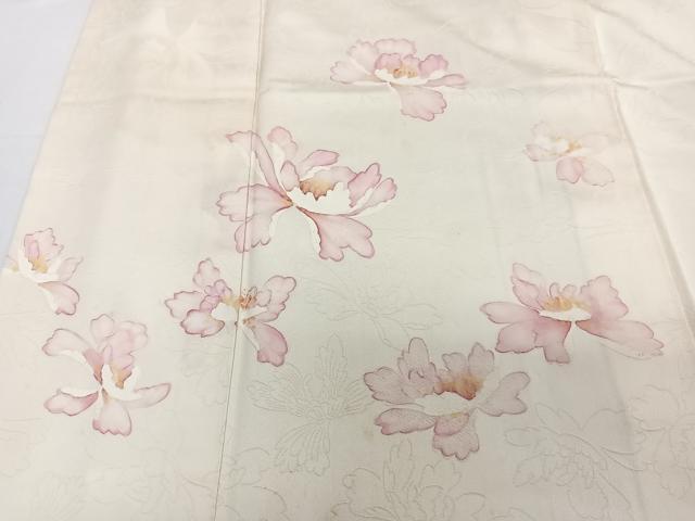 平和屋着物■訪問着　舞花文　地紋お越し　正絹　逸品　CABE0454xi