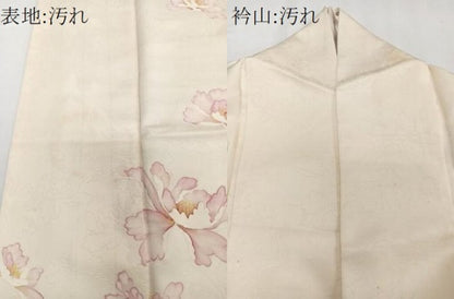 平和屋着物■訪問着　舞花文　地紋お越し　正絹　逸品　CABE0454xi
