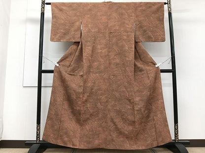 平和屋着物■上質な小紋　立波文　正絹　逸品　CABE0457xi