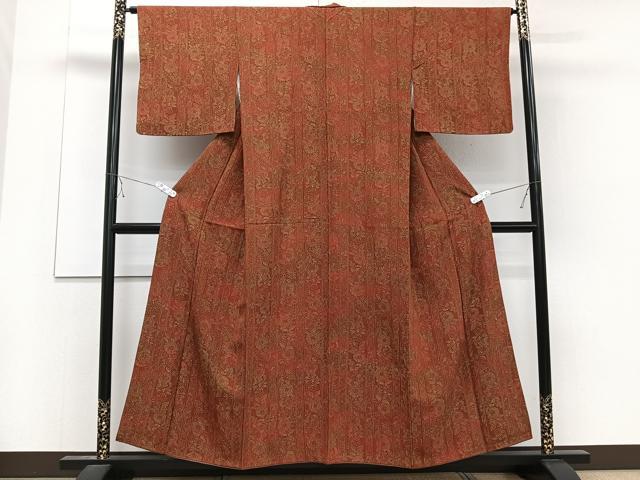 平和屋着物■上質な小紋　花間道　正絹　逸品　CABE0459xi
