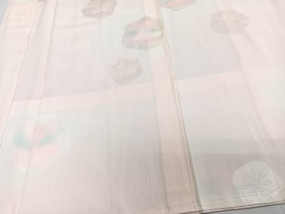 平和屋着物■長襦袢 無双仕立て 舞花文 暈し染め 正絹 逸品 CABE0461xi