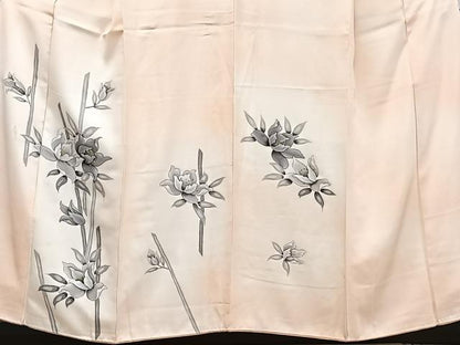 平和屋着物■訪問着　手描き　枝花文　金彩　正絹　逸品　CABE0463xi