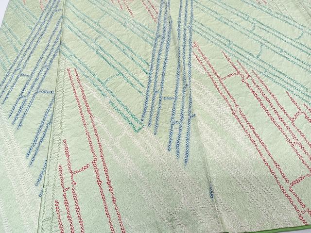 平和屋着物■上質な小紋 幾何学地紋 正絹 逸品 CABE0509xi
