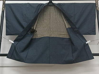 平和屋着物■男性 本場大島紬 アンサンブル 霞文 正絹 逸品 CABE0572xi