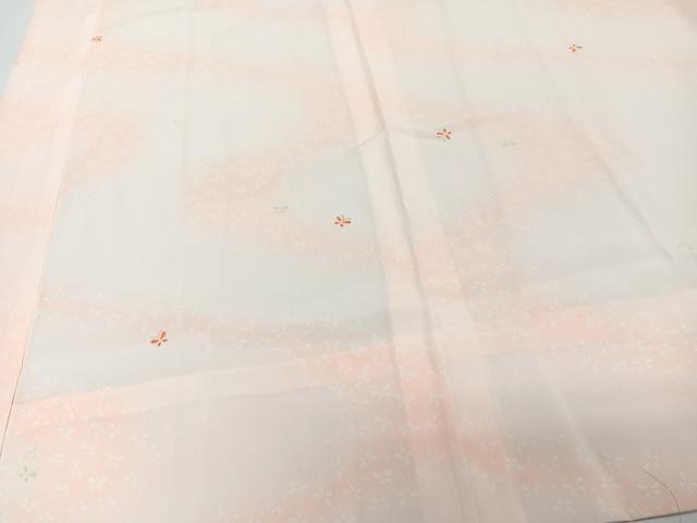 平和屋着物■長襦袢　無双仕立て　流水蝶尽くし　暈し染め　洗える着物　CABE0577xi