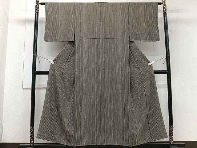 平和屋着物■上質な小紋 縞 正絹 逸品 CABE0583xi