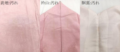 平和屋着物■無地絵訪問着 降臨舞花地紋 石竹色 正絹 逸品 CABE0617xi