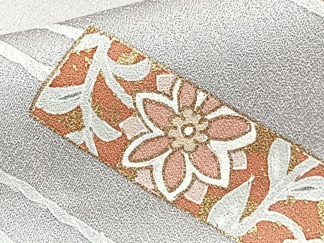 平和屋着物■訪問着 更紗花文 金彩 正絹 逸品 CABE0620xi