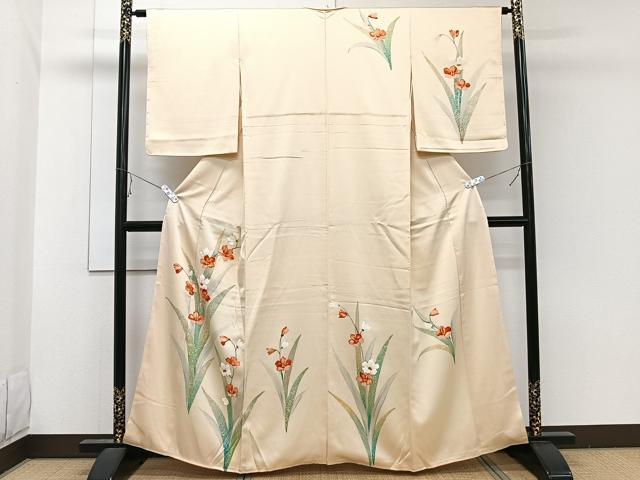 平和屋着物■訪問着 草花文 正絹 逸品 CABE0621xi