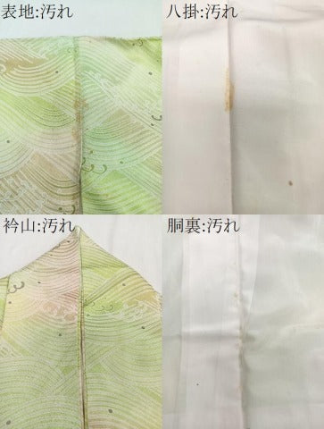 平和屋着物■上質な小紋 立波文 暈し染め 正絹 逸品 CABE0625xi