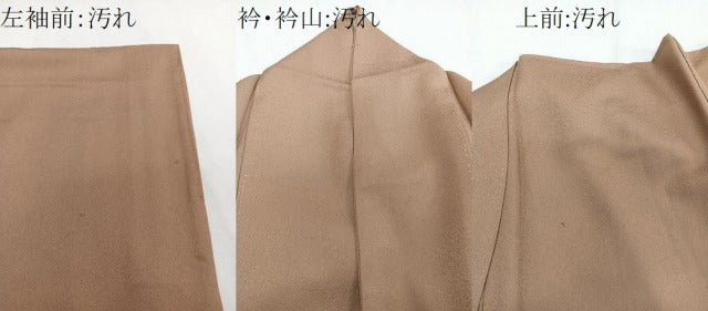 平和屋着物■上質な色無地 草木染 赤白橡色 正絹 逸品 CABE0638xi