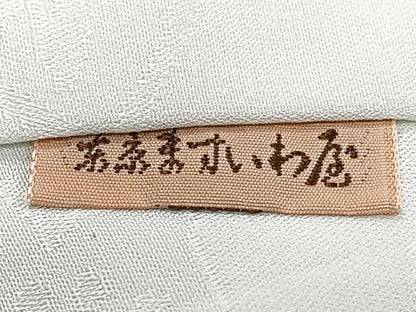 平和屋着物■長襦袢 無双仕立て 舞扇花文 暈し染め ますいわ屋扱い 正絹 逸品 CABE0640xi