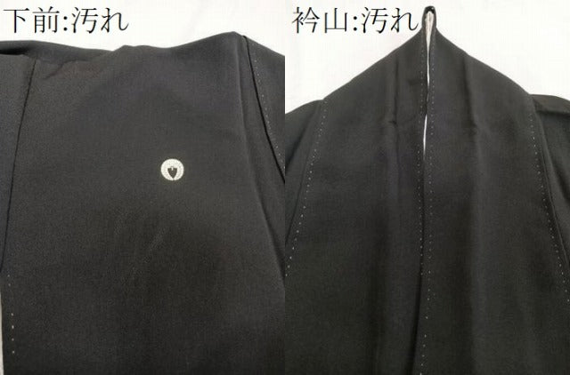 平和屋着物■豪華黒留袖　渡橋飛鶴文　金彩　正絹　逸品　CABE0648xi