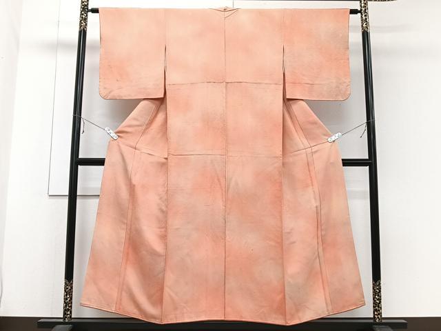 平和屋着物■上質な小紋 菊菱地紋 暈し染め 正絹 逸品 CABE0649xi