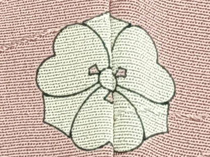 平和屋着物■上質な色無地 舞芝地紋 珊瑚色 正絹 逸品 CABE0653xi