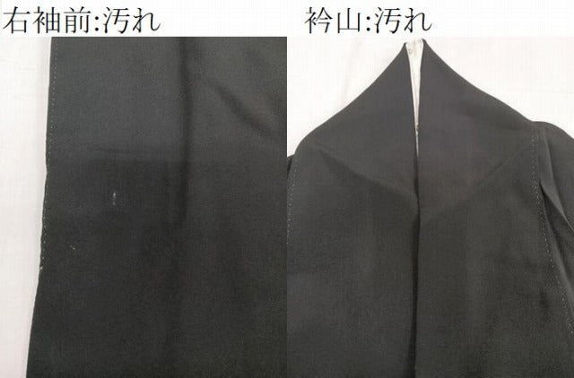 平和屋着物■豪華黒留袖 刺繍 道長風景花文 松竹梅 金彩 正絹 逸品 CABE0654xi