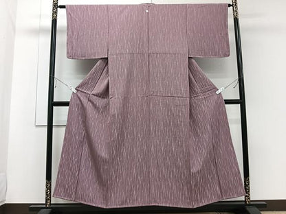 平和屋着物■上質な小紋　杢目地紋　正絹　逸品　CABE0655xi