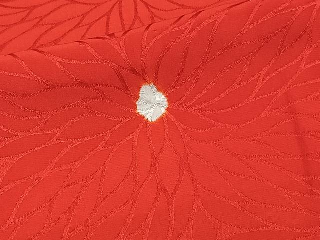 平和屋着物■長襦袢 無双仕立て 絞り 花文 正絹 逸品 CABE0682xi
