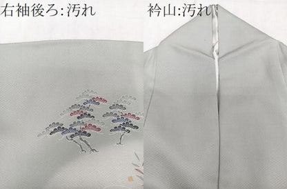 平和屋着物■訪問着 渡橋立波枝松文 暈し染め 金彩 正絹 逸品 CABE0688xi
