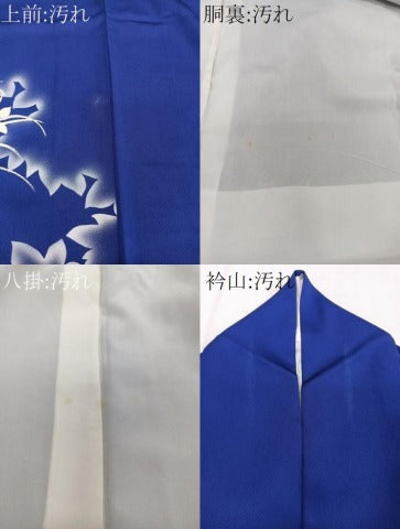 平和屋着物■訪問着 草花文 暈し染め 正絹 逸品 CABE0691xi
