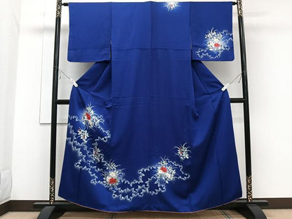 平和屋着物■訪問着 草花文 暈し染め 正絹 逸品 CABE0691xi