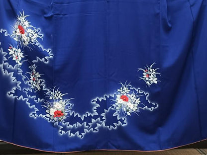 平和屋着物■訪問着 草花文 暈し染め 正絹 逸品 CABE0691xi